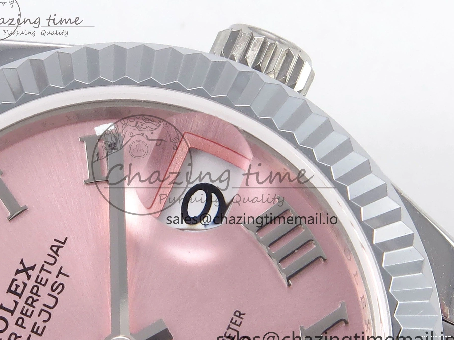 Best AAA Replica Sites StreetReady 1161 GMF Dial Jubilee DateJust Roman Edition 904L on 1:1 31 SS Pink Steel 278274 Bracelet Best A Diamonds 0107